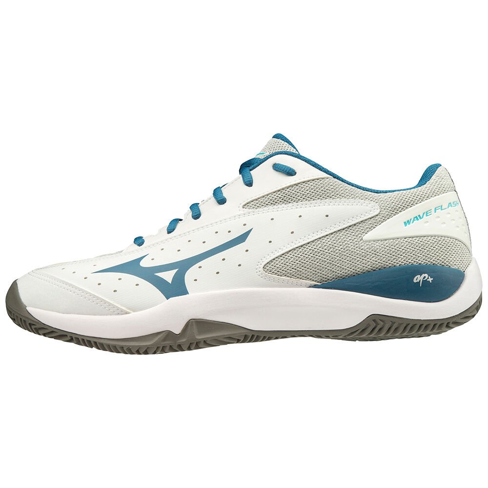 Zapatos De Tenis Mizuno Wave Flash Cc Para Mujer Blancos/Azules 9835021-SZ